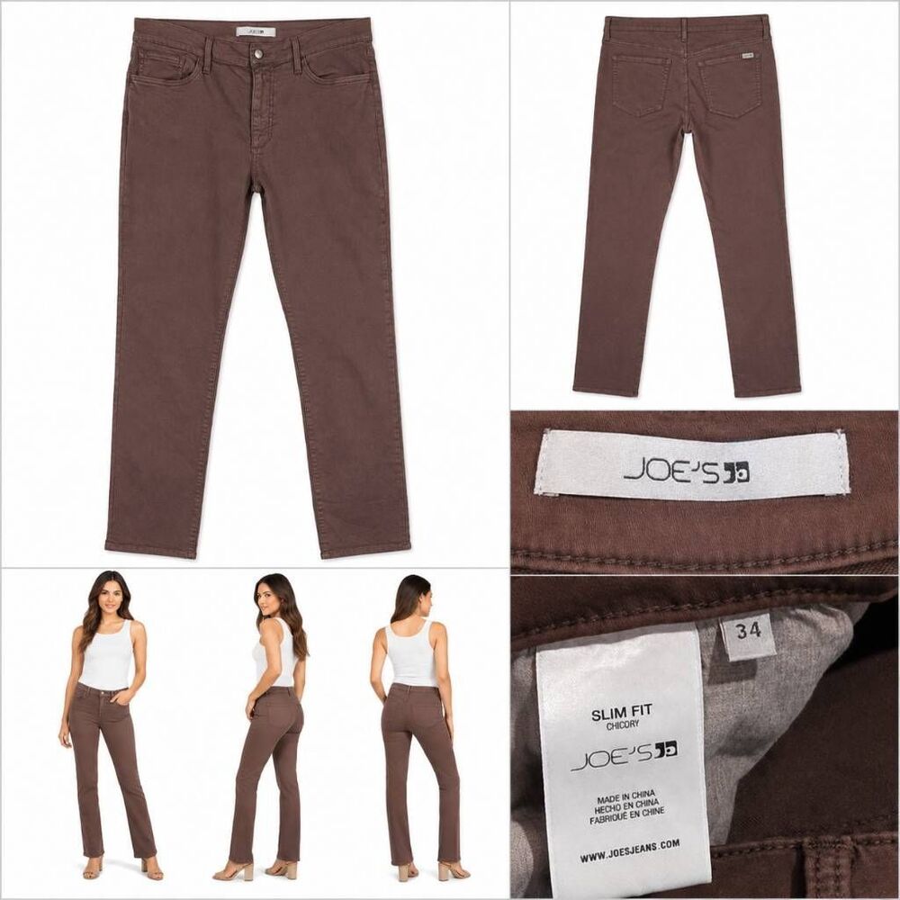 Joe's Jeans Chicory Slim Fit Brown Jeans Women's 34
